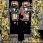 Holly Willoughby Instagram - Out tonight with @varietygb celebrating @bbc 100th birthday 🎂 #hwstyle💁🏼‍♀️✨ dress by @victoriabeckham 🖤 Thank you @earlyhoursltd for kick starting our Christmas 🎄