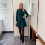 Holly Willoughby Instagram - Morning Monday… joined by my beautiful friend @emmaleebunton today talking about her Christmas tour… nobody does it better than her 🤶🏻… see you on @thismorning at 10am. #hwstyle💁🏼‍♀️✨ dress by @me_andem 🧚🏻