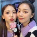 Hong Ji-hee Instagram - 내 짝꿍 유쥬유쥬💙 르세라핌 좋아하는 우린 늙세라핌^^🤍🖤💜