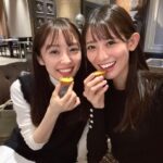 Honoka Akimoto Instagram - . 食欲の秋🎃 可愛い料理ってテンション上がるぅ〜👻 #ハロウィン #halloween #アフタヌーンティー 菜緒の誕生日会も兼ねて🎂💙