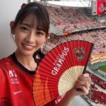 Honoka Akimoto Instagram - . 今年もこの季節が🔥 名古屋グランパス 鯱の大祭典⚽️ 2019年から広報大使を務めさせていただいてますが 年々盛り上がりが増しているのを感じます！ 今日の鹿島戦も勝利🏅 嬉しい〜！！！ #名古屋グランパス #鯱の大祭典 #TEAMSHACHI #鹿島アントラーズ 豊田スタジアム