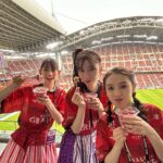 Honoka Akimoto Instagram - . 今年もこの季節が🔥 名古屋グランパス 鯱の大祭典⚽️ 2019年から広報大使を務めさせていただいてますが 年々盛り上がりが増しているのを感じます！ 今日の鹿島戦も勝利🏅 嬉しい〜！！！ #名古屋グランパス #鯱の大祭典 #TEAMSHACHI #鹿島アントラーズ 豊田スタジアム