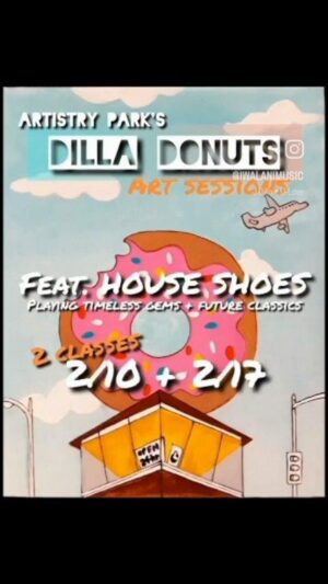 House Shoes Instagram - JOIN US FOR OUR 2nd SPECIAL EDITION
"DILLA MONTH TRIBUTE" 🍩🎶🎧📻🎛️

🗓️Saturday Feb 10th 2pm (ALL AGES!!)

AND

🗓️Saturday Feb 17th 6pm (AGES: 21+ and up)

🎟️Only 20 tickets available for each class!!!

Go to>>> artistandthedj.com/tickets

🖌️🍩We are painting the "DONUTS" album cover!! 🔥

Taught by April Scott @artistrypark

Special curated live Dilla tribute 
🎧🎶DJ set provided by 
**HOUSE SHOES** 
@houseshoes @streetcornerscm 

FOOD | DRINKS | FREE PARKING
📍Private location in Fullerton, CA

🖌️🎨Please make sure you come dressed to paint + party!

👉🏽BUY YOUR TICKETS AND RESERVE YOUR SPOT🔥🥳 SEE YOU THERE!👩🏽‍🎨🥳🍩🎶

#dillamonth #paintandsip #sipandpaint #paintparty #hiphopart #dilladonuts #musiclovers #artlovers #art #music #culture #hiphopmusic #hiphop #jdilla #jdilladonuts #donutsjdilla #paintparty🎨 #paintpartyfun #hiphopartwork #painting #paintclasses #paintandsip #losangeles #orangecounty #fullerton