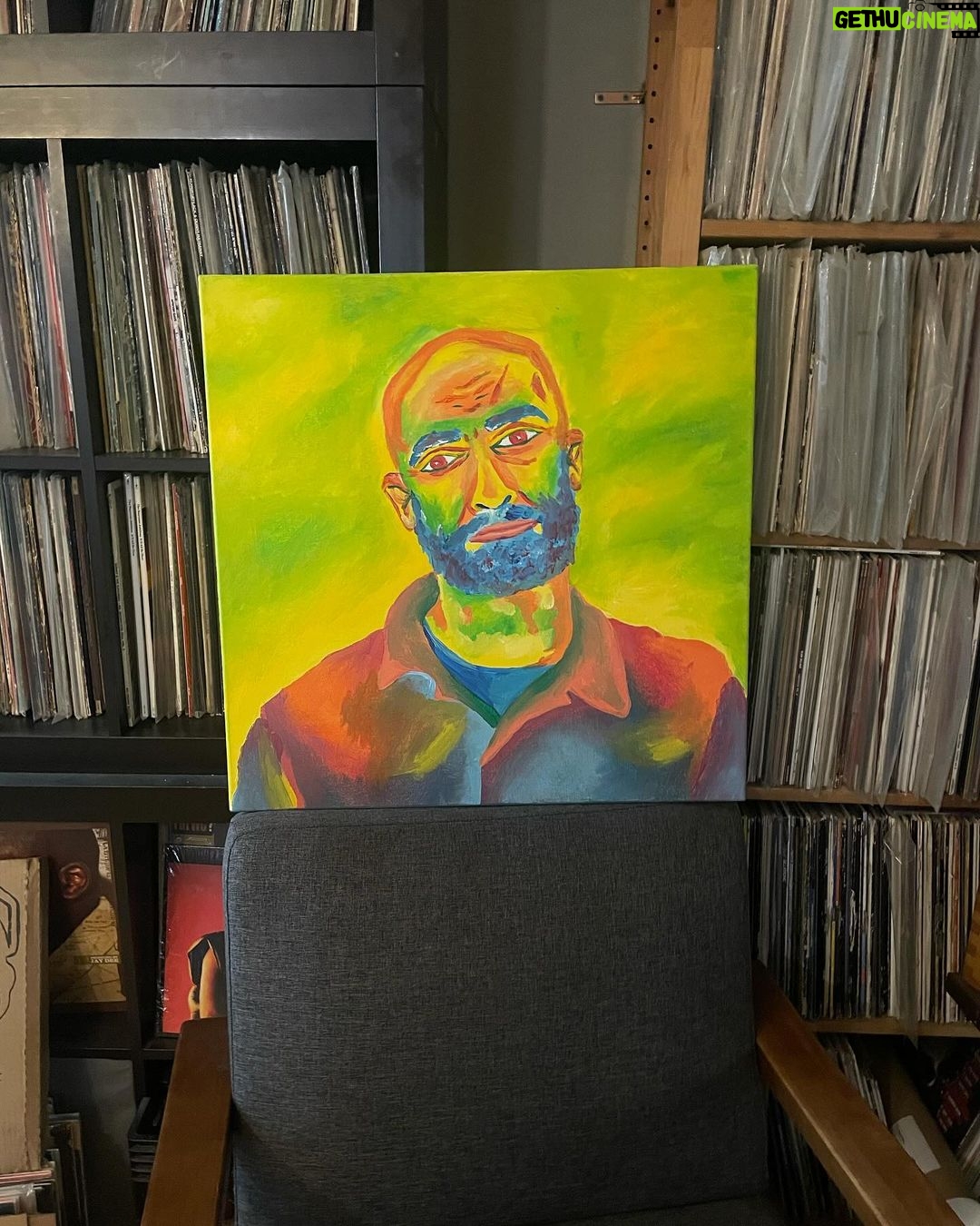 House Shoes - 201 Likes - Salute to @cdinkdyer for the OG painting he did for @thealexkuchma Underground Vault magazine.
I hit him up to see if I could get a print and he offered me the OG. Crazy.