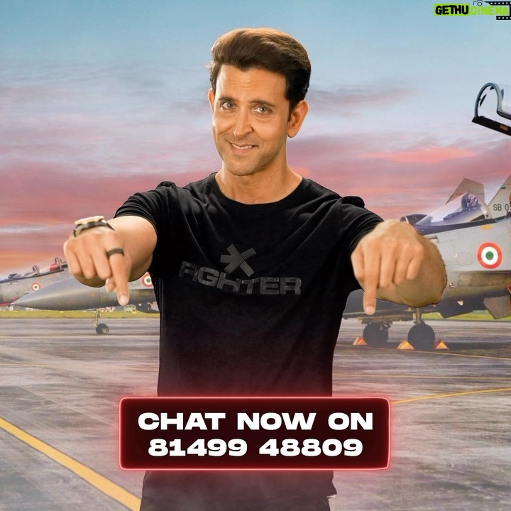 Hrithik Roshan Instagram - Looking out for a WINGMAN to join our squad! Chat now, put your skills to test & #BeAFighter! (Link in story) #Fighter Forever 🇮🇳 #FighterOn25thJan
