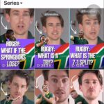 Hugh Wallace Instagram - Who’s tuning in to watch the rugby tonight? I’m team Springboks all the way 🇿🇦 Have you watched Howard from @fivesalive He’s made me laugh 😆 and I’ve learned something from the 500+ rule book too. Go check him out. Who are you supporting & more importantly do you understand all the rules? #rugby