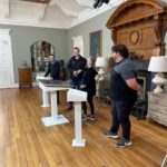 Hugh Wallace Instagram - Tonight is the final of @rtehomeoftheyear I thought I would share some of the behind the scenes of the final. 1. Sam, sound man extraordinare 2. Joe, camera genius 3. The crew, incredibly hardworking. The show is about to begin…. Great excitement and nerves…… who will WIN? 🏆 #rtehomeoftheyear Palmerstown House