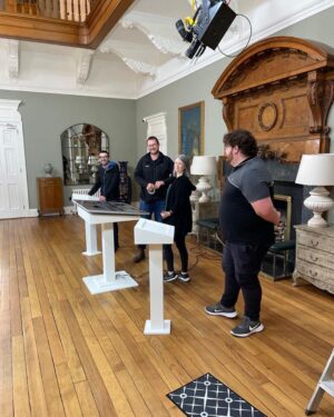 Hugh Wallace Instagram - Tonight is the final of @rtehomeoftheyear I thought I would share some of the behind the scenes of the final. 
1. Sam, sound man extraordinare 
2. Joe, camera genius 
3. The crew, incredibly hardworking. 
The show is about to begin…. 
Great excitement and nerves…… who will WIN? 🏆
#rtehomeoftheyear