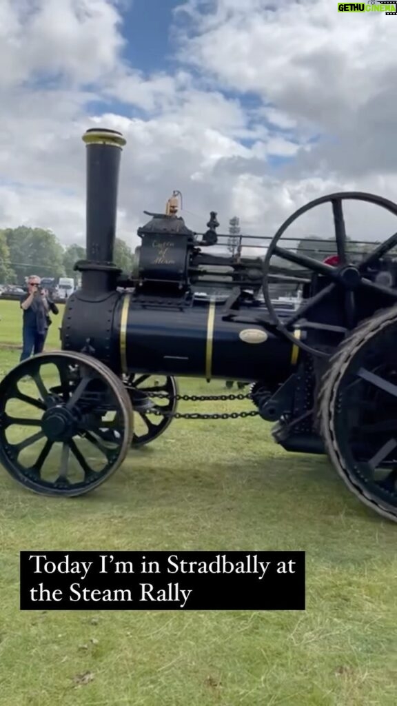 Hugh Wallace Instagram - Today I’m at the Irish Steam Rally in Stadbally. I’m very excited to see lots of steam driven machines & engines. Watch this space 🚂 @irish.steam #steam #steammachine Stradbally, Co. Laois