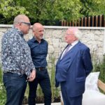 Hugh Wallace Instagram - Very much enjoyed meeting @presidentirl today, in @caraghnurseries garden designed by @andrew_christopher_dunne in @bordbiabloom #hitpause #awardwinning #garden #boardbiabloom #showgarden #irishgardens Bord Bia Bloom