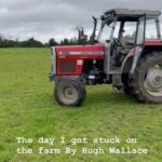 Hugh Wallace Instagram - Down on the farm today and I managed to get stuck. Had to call in the mighty Massey Ferguson to help. 🚜 #architect #farming #sitevisit #farminglife County Meath