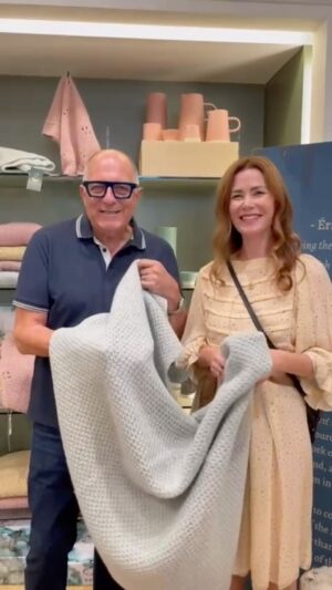 Hugh Wallace Instagram - I met Zoë  and was fascinated to learn that we export most of our wool & then import other wool. However @eriu.ireland is not only incentivising Irish farmers, they also turn this wonderful raw material into these fabulous heirloom family blankets 👏
#irishbusiness #smallbusiness #supportlocal #madeinireland