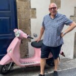Hugh Wallace Instagram - 1. With the Barbie craze been so big I chose a pink scooter! 2. Cooling off in the pool 3. Delicious local food I’m off to Barcelona today and looking forward to visiting your suggestions. Thank you for sharing them. #holidays #spain Sitges, España