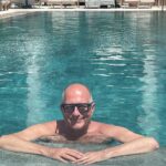 Hugh Wallace Instagram - 1. With the Barbie craze been so big I chose a pink scooter! 2. Cooling off in the pool 3. Delicious local food I’m off to Barcelona today and looking forward to visiting your suggestions. Thank you for sharing them. #holidays #spain Sitges, España