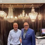 Hugh Wallace Instagram - At the Ideal Home Show today and with the fabulous Tadhg of Tara Crystal ……. Unique and bespoke stunning crystal.
