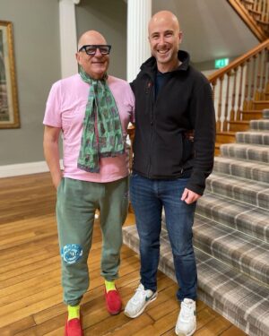Hugh Wallace Instagram - Tonight is the final of @rtehomeoftheyear I thought I would share some of the behind the scenes of the final. 
1. Sam, sound man extraordinare 
2. Joe, camera genius 
3. The crew, incredibly hardworking. 
The show is about to begin…. 
Great excitement and nerves…… who will WIN? 🏆
#rtehomeoftheyear