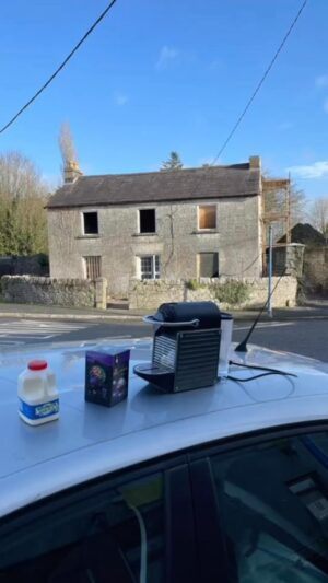 Hugh Wallace Instagram - In Churchtown Co. Cork filming & went to visit Oliver Reed’s grave and the local hostelry.