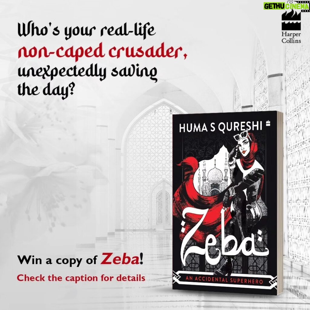 Huma Qureshi Instagram - Use the hashtag, #AccidentalSuperheroes, and tell us why they’re your reluctant superheroes. The best entries win a copy of @iamhumaq’s debut novel, #Zeba: An Accidental Superhero. T&C Apply: 1. Participants must follow @harpercollinsin. 2. The contest starts on 21st December 2023 to 28th December 2023. 3. 1 lucky winner will be given a copy of the book #Zeba by @iamhumaq. 4. The contest is open only to Indian citizens residing in India. 5. The winners’ selection shall be final, and binding and no further discussion will be entertained. 6. There are no cash or other prize alternatives available. #Superhero #Fantasy #Fiction #NYC #READWithHarperCollins #ContestAlert