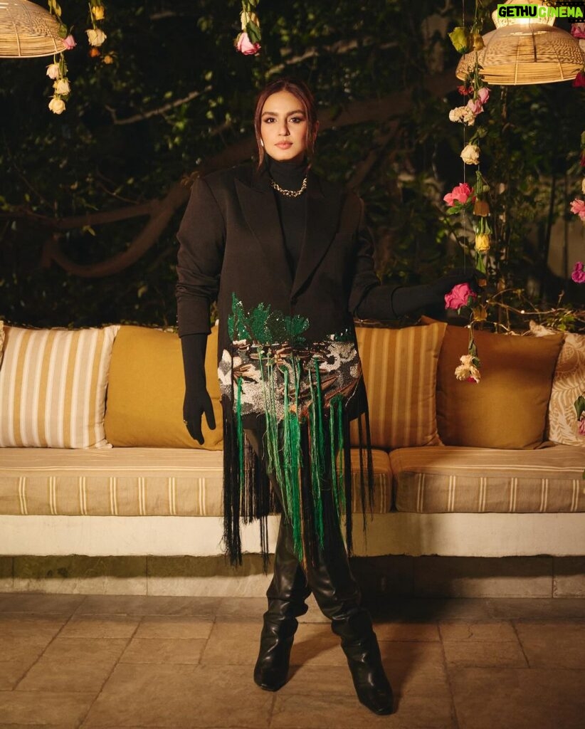 Huma Qureshi Instagram - Flickering candles Flowers And winters nights A girl Dancing in an old secret garden Without any music 🎶 #valentines #dance #candles #garden #fashion #shoot #theme #poetry Outfit: @_huemn Necklace and earrings: @isharya Ring: @ishhaara @ascend.rohank Stylist: @dhruvadityadave Style team: @anjalibiyani_ Hmu: @makeupbymanjari Photographer: @ankitchatterjee.official