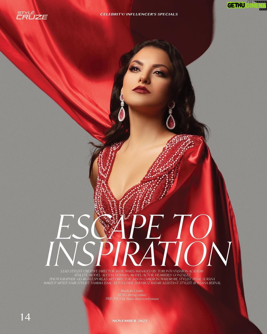 Humberly Gonzalez Instagram - Influencer Issue 2022 Cover Story released in @stylecruze 💚 Editorial: Escape to Inspiration . . . Creative Director + Lead Stylist @basilwaris Art Director @jasoncameron1 Photographer @georgiaesporlas Hair + Makeup @yamima Retoucher @shehrozbadar.official Stylist @styledbypinalsurana Assistant Stylist @roxsanabernal Designers @rvng.couture Jewelry @preciousbymaira Managed by @torontofashionacademy Los Angeles, California