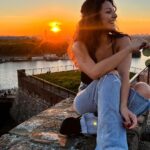 Humberly Gonzalez Instagram - There is something so magical about watching golden hour I am reminded there is beauty in endings knowing the sun will rise again at dawn 🌅 . . . #Sunset #GoldenHour #Belgrade #Serbia #Beograd #SunsetLovers #Adventure #Europe #Beautiful #Grateful Belgrade, Serbia