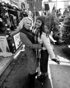 Humberly Gonzalez Instagram - Leading an LGBTQ+ Hallmark Christmas Movie was not in my bingo cards ya’ll‼️👩🏼‍❤️‍💋‍👩🏽🎄🏳️‍🌈 This feels like a full circle moment and the representation I always wanted to see. A celebration of love. Queer love! Not just that but sharing the screen with a fellow queer actor who I adored from day one, my charming co-star @aliliebert 💫 We had LGBTQ+ folk infront and behind the camera and it was one of the most glorious sets with the best vibes to step foot on. Truthfully. ‘Friends & Family Christmas’ Premiers IN A MONTH 🔜December 17th on the @hallmarkchannel 💝🎁 MAKING HISTORY BABY!!! . . . #CountDownToChristmas #Lgbtq #RepresenationMatters #Christmas #Movie #Queer #wlw #Venezuela #Latinx