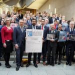 Humza Yousaf Instagram - Scotland can only thrive when all women and girls can live free of violence, abuse and harassment. Boys and men can be changemakers. Hold each other to account. Speak out. Proud to stand with colleagues at @scotparl in support of #16DaysOfActivism against gender-based violence. Scottish Parliament