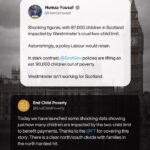 Humza Yousaf Instagram - Shocking figures, with 87,000 children in Scotland impacted by Westminster’s cruel two-child limit. Astonishingly, a policy Labour would retain. In stark contrast, @scotgov policies are lifting an est. 90,000 children out of poverty. Westminster isn’t working for Scotland.