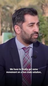 Humza Yousaf Instagram - At #COP28  I spoke with @cnbc about the need for an immediate ceasefire in Gaza and progress towards a two state solution for a lasting peace. The forced displacement, collective punishment and killing of innocent civilians is utterly unacceptable and should be condemned.