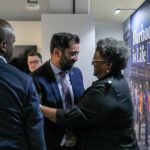 Humza Yousaf Instagram - 🏴󠁧󠁢󠁳󠁣󠁴󠁿🇧🇧 Pleasure meeting Prime Minister of Barbados @mamottley at #COP28, a leading voice on reforming global financial institutions through the Bridgetown Initiative. We also discussed how Scotland can share our significant expertise in renewables, offshore and onshore wind in particular. Dubai, United Arab Emirates