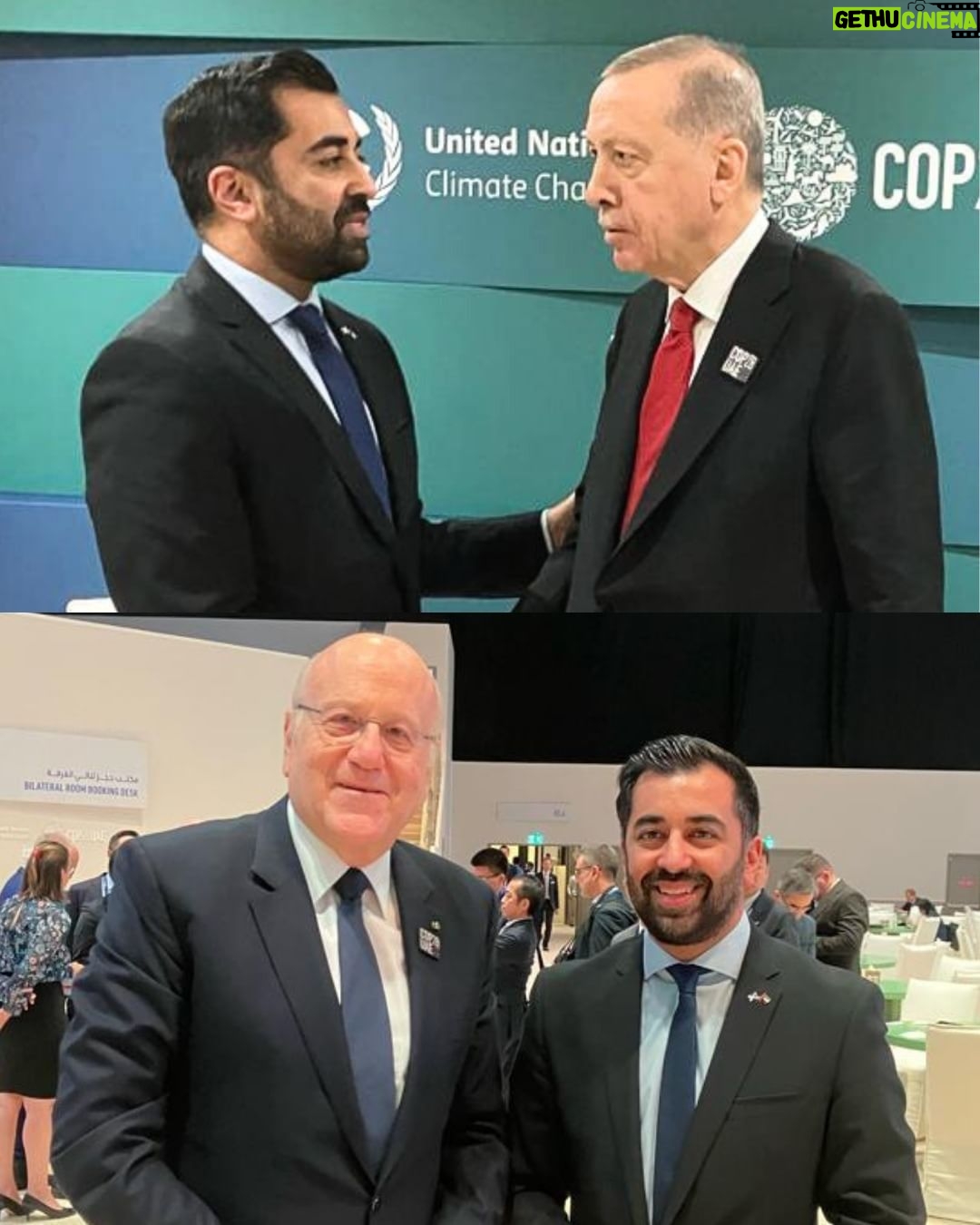 Humza Yousaf - 2.9K Likes - As well as discussing the urgency of global action on tackling the climate crisis, I spoke to @rterdogan and Lebanon Prime Minister Najib Mikati about the humanitarian catastrophe in Gaza.
An immediate and permanent ceasefire is needed now. Too many innocent children have died, it must stop.