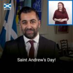 Humza Yousaf Instagram - 🏴󠁧󠁢󠁳󠁣󠁴󠁿 Whatever you are doing to celebrate, I wish you all fun and friendship this St Andrew’s Day! It’s a time when our diaspora communities around the world come together to celebrate their connections and shared love for Scotland. As the nights draw in – and our schools and faith communities share in many festivals of light – I know the kindness and compassion of people living in Scotland, or who have a Scottish connection, will burn bright. Whether you are: • Raising money for charity, • Volunteering within your community, • Safeguarding our natural environment, • Donating essentials to those in need, • Holding an inter faith service, • Taking care of the shopping for a family member, • Inviting an elderly neighbour for a meal this St Andrew’s Day, • Or, sharing your personal connection with Scotland through our new Diaspora platform, I invite you to reflect on the great many things – big or small – that we can all do to improve the communities we live in every day of the year, here in Scotland and abroad. And, as we celebrate St Andrew’s Day – at concerts, ceilidhs, and dinners – let’s also raise a cup of kindness to the 800 million people who live in countries affected by fragility, conflict, and violence. In Scotland, we’re fortunate to enjoy the peace and freedom of a stable democracy, which we should never take for granted. And, personally, I’d like to thank all the essential workers and community volunteers who will be keeping us safe this winter and into the new year. Together, let’s ensure that everyone feels welcome in Scotland, and that Scotland speaks out for everyone in need. So, whether you’ve planned a cosy night in, or are already ironing your tartan troos for The Gay Gordons – and, yes, I can confirm I am that guy who always forgets the steps despite having attended dozens of Ceilidhs before!