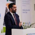 Humza Yousaf Instagram - At #COP28 I announced a further £2 million funding for loss and damage, taking @scotgov's Climate Justice Fund to £36 million. @c40cities and @givedirectly will each receive £1 million to tackle climate-induced loss and damage in communities worst affected by climate change. Dubai, United Arab Emirates