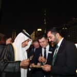 Humza Yousaf Instagram – A pleasure to host @ScotGov’s 🏴󠁧󠁢󠁳󠁣󠁴󠁿 #StAndrewsDay reception #COP28 and showcase Scotland’s sustainable food and drink produce. I was delighted to be joined by His Excellency Sheikh Maktoum Bin Butti Al Maktoum @maktoumbinbutti

Our delegation includes representatives from our renewable energy, agritech, space data, and bio-engineering businesses.

All playing a vital role in our transition to net zero.

#LetsDoNetZero Dubai, United Arab Emirates