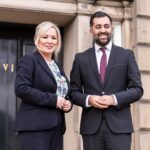Humza Yousaf Instagram - Delighted to welcome @michelle.oneill.sf to Bute House. We discussed hopes of a deal to restore power-sharing and the opportunity for more co-operation between Scotland & Northern Ireland. Including on tackling Westminster's cost of living crisis and underinvestment in public services.
