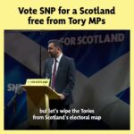 Humza Yousaf Instagram – In every Tory-held seat in Scotland @theSNP is in second place.

And it’s the Tories in second place in more than half of the SNP-held seats.

So our message is clear:

🗳️ Vote SNP for a Scotland free from Tory MPs.

Let’s wipe the Tories from Scotland’s electoral map. Glasgow, Scotland