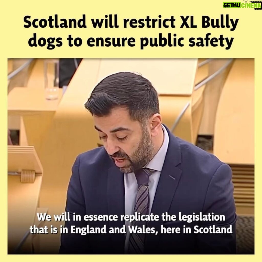 Humza Yousaf Instagram - The UK Government introduced XL Bully restrictions without consulting @scotgov. We’ve since seen concerning reports of a flow of XL Bully dogs to Scotland. To avoid unacceptable risks to public safety and animal welfare, we will urgently put in place new safeguards.