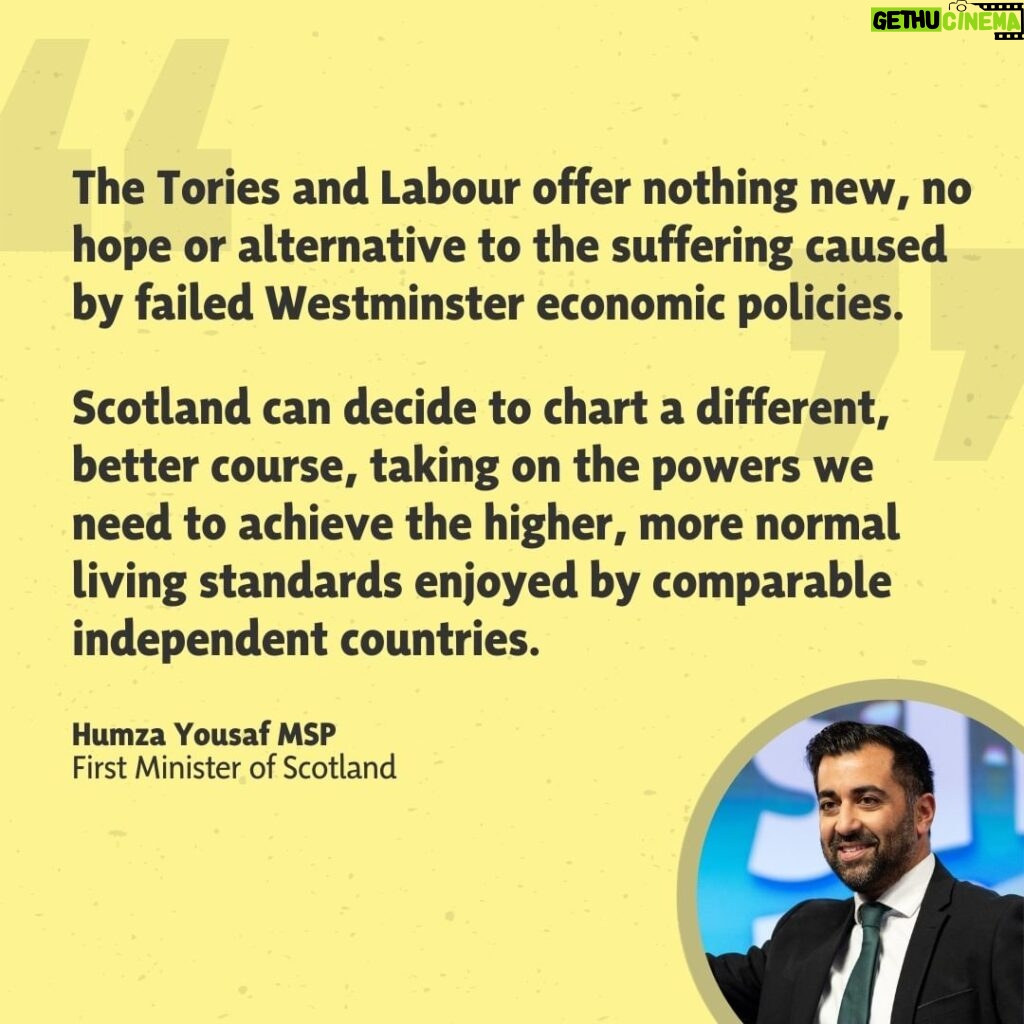 Humza Yousaf Instagram - Not a single UK-based party is offering an alternative to the Brexit-based UK economy that is causing such misery for households and damage to our economy. @thesnp offers the opportunity to chart a different course, to raise living standards, as an independent member of the EU.