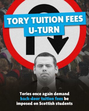 Humza Yousaf Instagram - 🚨 The Tories are demanding that Scottish students once again have back-door tuition fees imposed on them.

🏴󠁧󠁢󠁳󠁣󠁴󠁿 Under @thesnp, there will never be tuition fees.

🎓 We will always protect the right to a free education based on the ability to learn, not the ability to pay.