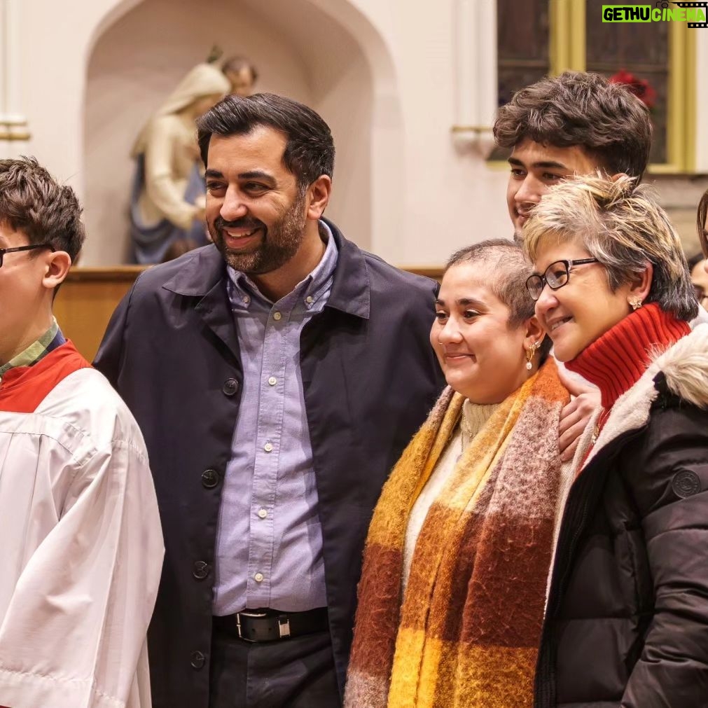 Humza Yousaf Instagram - It was a pleasure joining our Catholic community for midnight mass last night. The kids were up at 8am this morning, I'm taking that as a win! The tandoori turkey has been marinated overnight and is ready for the oven. I hope Santa has been good to you all. Have a lovely day whatever you're doing. Merry Christmas to all. #Christmas #MerryChristmas St Andrew's Cathedral, Dundee