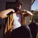 Hunter March Instagram - The last one is the real me ❤️ (a man with the debilitating fear that his beard will fall off at any second if he doesn’t hold it in place.)
