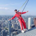 Hunter March Instagram - They asked me to smile in some promo pics for the Edge Walk at @cntower but I just got the photos back and apparently when I thought I was smiling I was actually screaming. My bad. Goofed up big time. I actually had a great time highly recommend it. I’m not crying in the last one. #toronto #cntower #edgewalk