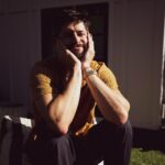 Hunter March Instagram - The last one is the real me ❤️ (a man with the debilitating fear that his beard will fall off at any second if he doesn’t hold it in place.)
