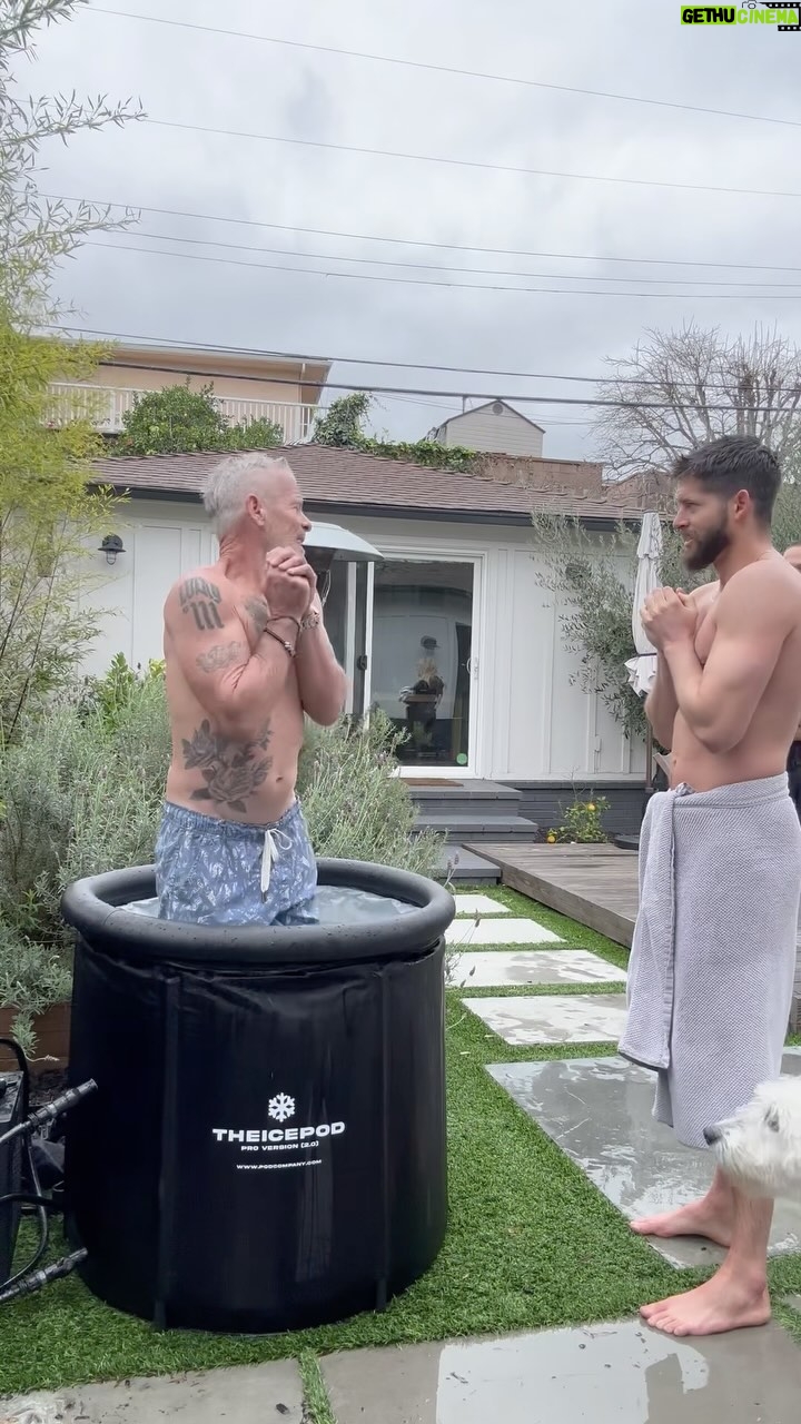 Hunter March Instagram - For those that missed it on @hunterscolddad last weekend, my dad’s second plunge into the ice pod 😂😂 he’s out of town this weekend as am I so we’re getting back to it as soon as he’s back. Thanks for understanding! #coldplunge #icepod