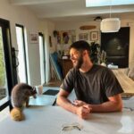 Hunter March Instagram - Does anyone know what to feed a raccoon? He came in the house a week ago and he’s hysterical but he’s hungry. Thanks Los Angeles, California