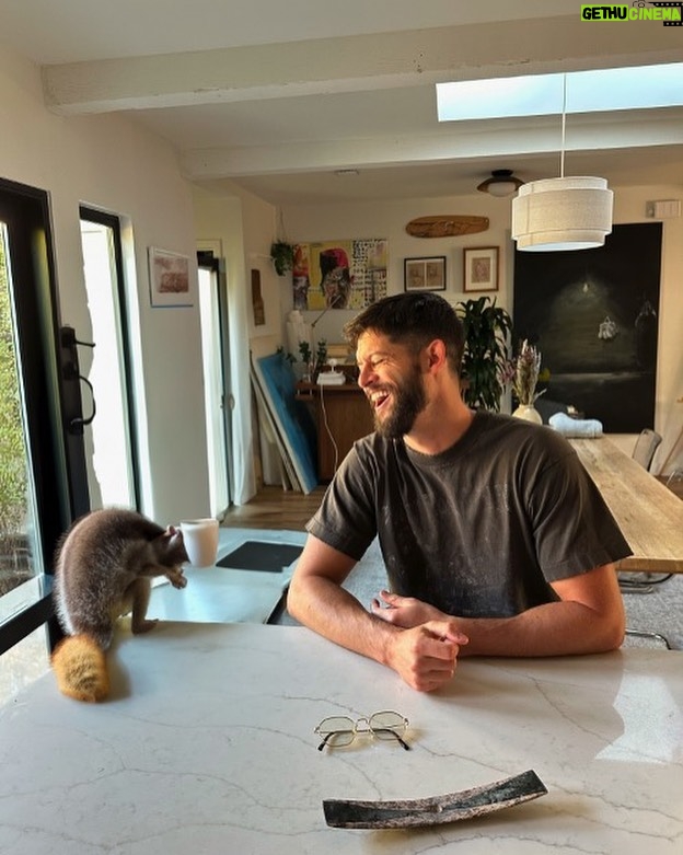 Hunter March Instagram - Does anyone know what to feed a raccoon? He came in the house a week ago and he’s hysterical but he’s hungry. Thanks Los Angeles, California