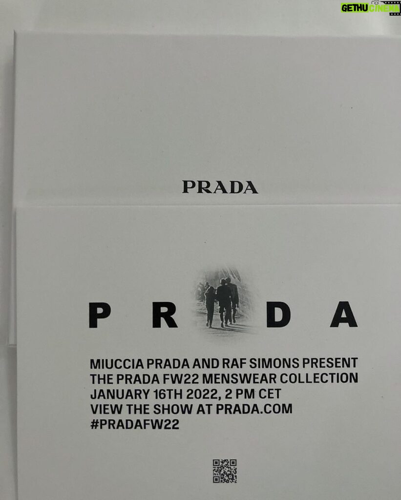 Hwang In-yeop Instagram - Prada FW22 menswear show by Miuccia Prada & Raf Simons is on Prada.com tonight at 10 PM @Prada #PradaFW22 #PradaTriangle #ad