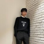 Hwang In-yeop Instagram - Thanks for inviting me to the first Prada FW21 Show by Miuccia Prada & Raf Simons. @prada #pradaFW21