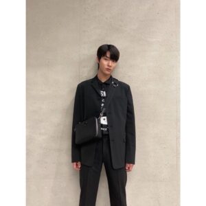 Hwang In-yeop Instagram - It's such an honor to be invited to the first #PradaFW21 womenswear show by Miuccia Prada & Raf Simons tonight at 10 PM! 
Thanks @Prada 🖤