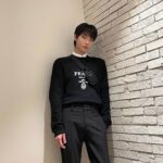 Hwang In-yeop Instagram - Thanks for inviting me to the first Prada FW21 Show by Miuccia Prada & Raf Simons. @prada #pradaFW21
